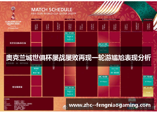 奥克兰城世俱杯屡战屡败再现一轮游尴尬表现分析 奥克兰城世俱杯屡战屡败再现一轮游尴尬表现分析